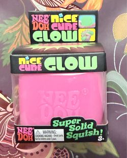 Original Needoh NICE CUBE GLOW 🩷 PINK 🩷