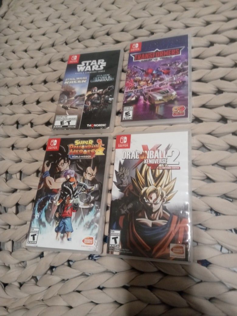 4 Nintendo Switch Games Bundle