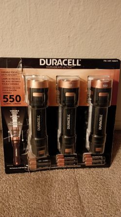 Duracell Flashlights 3 in one bundle 550 Lumens