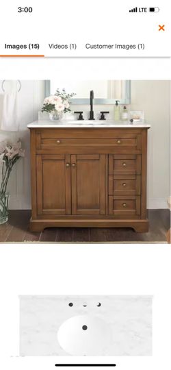Open box bathroom vanity