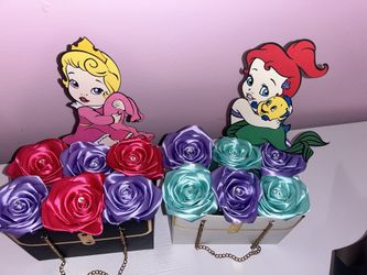 Ribbon Rose Arrangements 