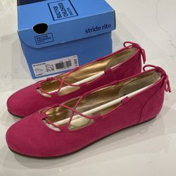 Girls Stride Rite Pink Dress Shoes Size 2.5M-New In Box 