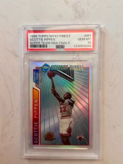 1996 Topps Mystery Finest Scottie Pippen Refractor PSA 10 #M1