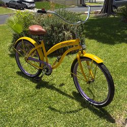 GreenLine Cruiser Bike. Custom “Lakergirl” Design 