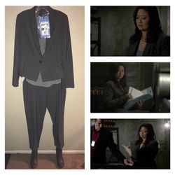 TV WARDROBE - Teen Wolf MTV ATF CHAUFFEUR (Toy Lei) Screen Worn Full SUIT w/ Boots