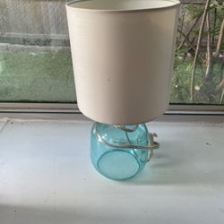 Small Blue Unique Table Lamp (bulb not included)