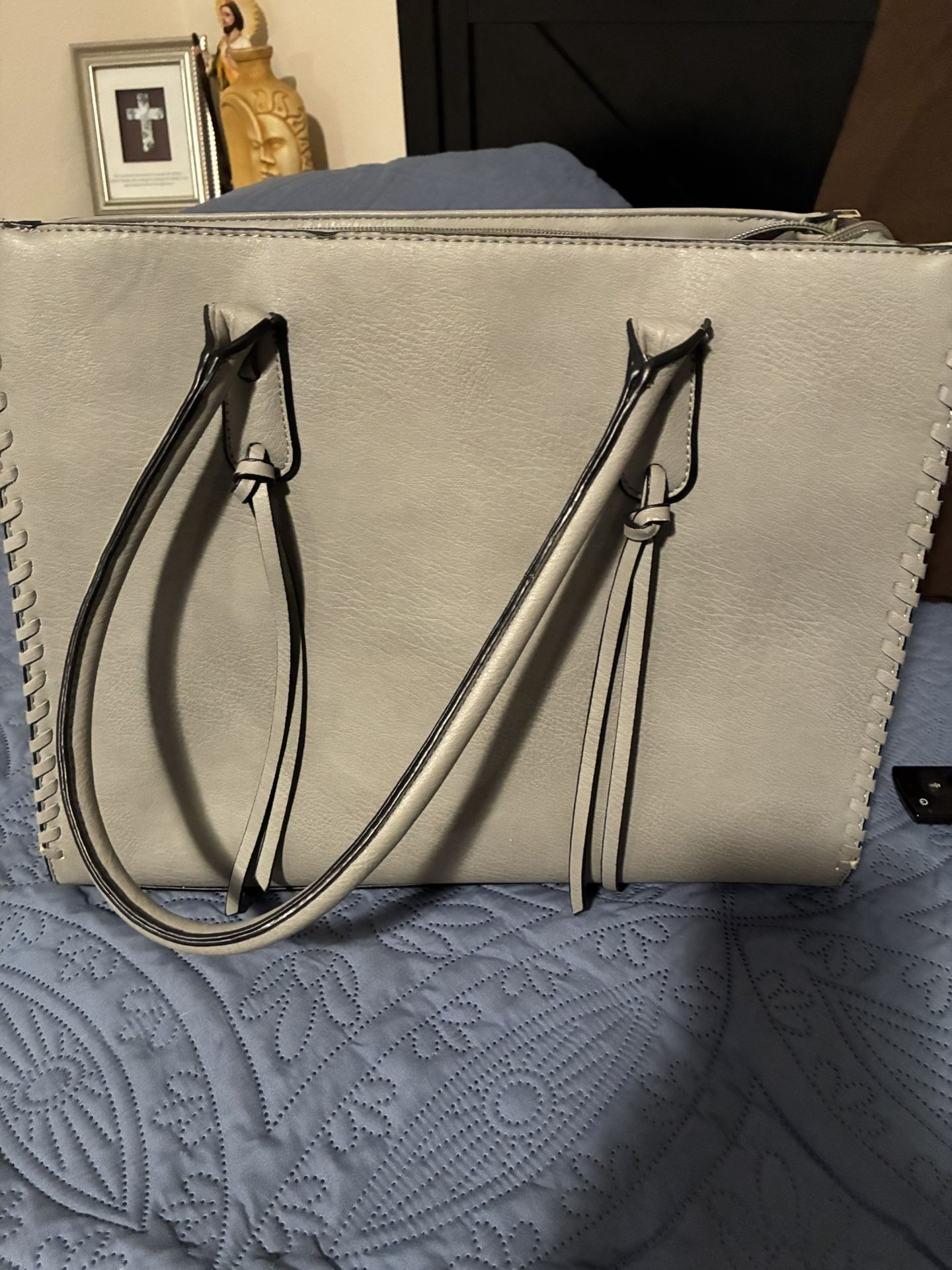 Gray Tote/lap Top Bag 