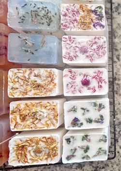 Handmade Botanical Bar Soaps – Set of 12
