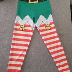 Womens Christmas  Legging  Size Medium 