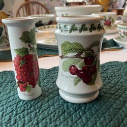 Set of two Portmeirion  Pomona vases