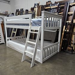 Twin Bunk Bed  And Mattress