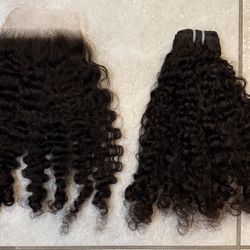 Hair Weave / Extension 1 Bundle  20” Burmese  Curly $85 Sale 