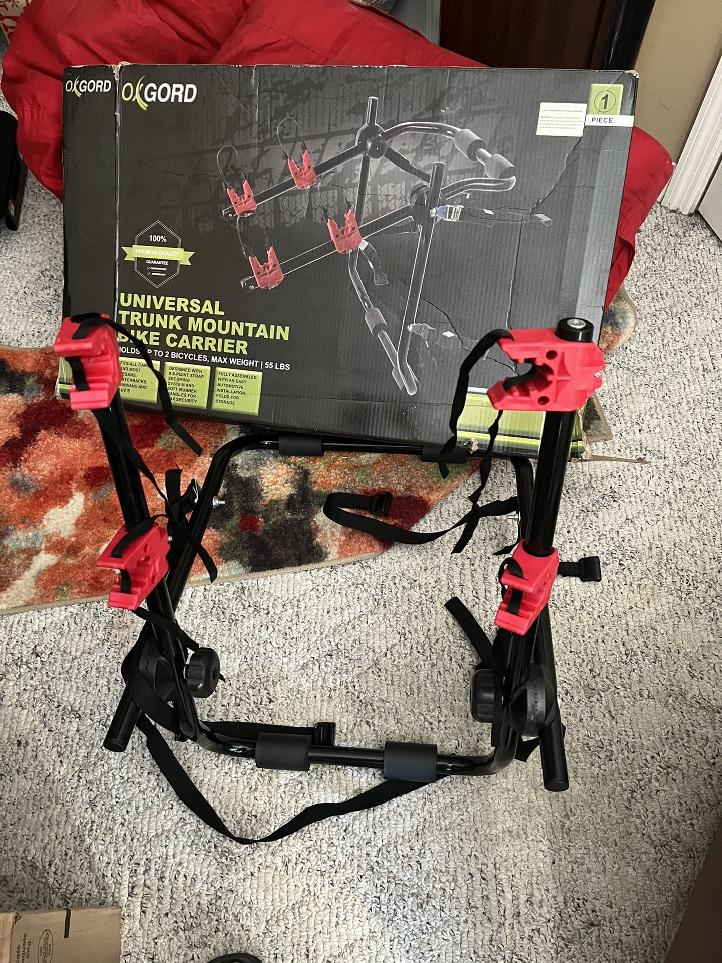 NEW Universal Trunk Bike Carrier 2 Bikes