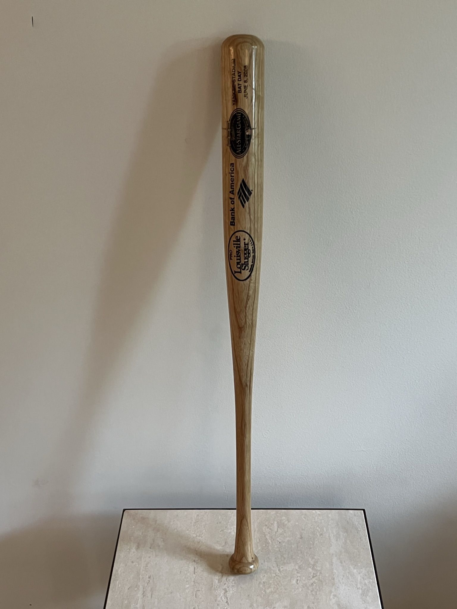 Louisville Slugger Bat All Star Game Yankee Stadium Bat Day 2008