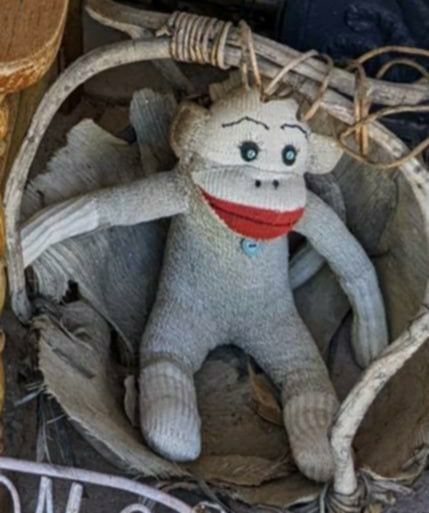 VINTAGE SOCK MONKEY STUFFED ANIMAL STUFFY COLLECTABLE 