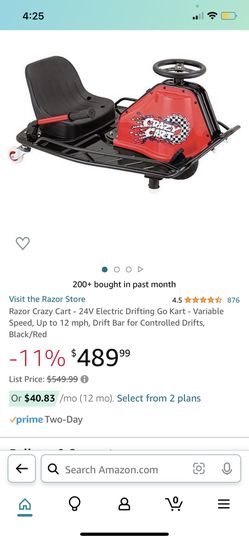 Razor Crazy Cart - 24V Electric Drifting Go Kart