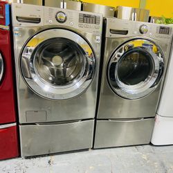 Lg Lavadora Y Secadora 11$ Primer Pago