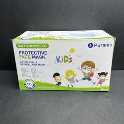Kids Protective Face Mask 50 PCS 3 Ply Ear loop Breathable & Comfortable Mask
