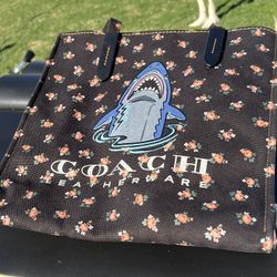 Authentic Coach Sharks Tote.