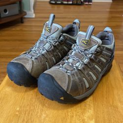 ALMOST NEW CONDITION STEEL TOE LEATHER WATERPROOF KEEN work Shoes Size 8 Women