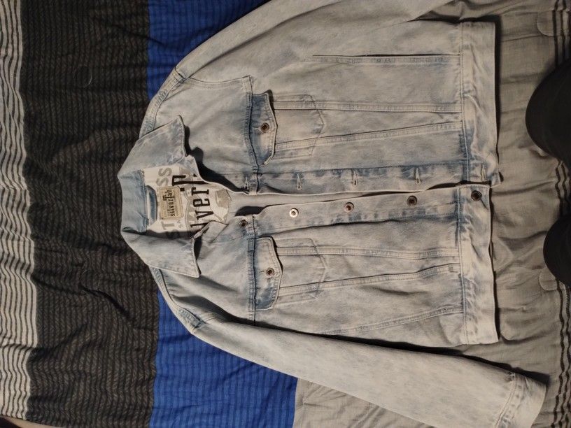 Levi Silvertab Jean Jacket Size Medium Mens