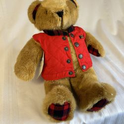 Vintage Teddy Bauer Plush Bear 