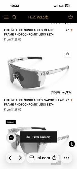 Heatwave Photochromic Safety Glasses