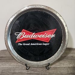 Collectable Budweiser Sign Tin Tray (2009)