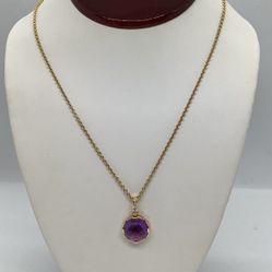  Bvlgari Amethyst Pendant Necklace 18KT.COME TO OUR https://offerup.com/redirect/?o=U1RPUkUuR09MRA== JEWELRY,WATCHES,PURSES AND MORE..