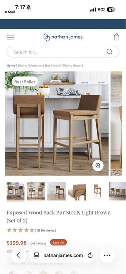 Nathan James Stools Counter Height