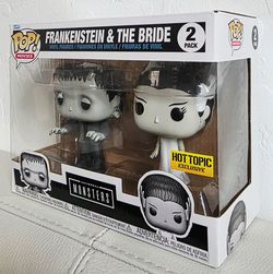 Funko Pop Frankenstein and The Bride Exclusive 2pack