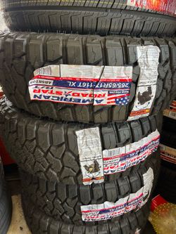 ✔️🚘265/65/17 vendo set de llantas nuevas América RT