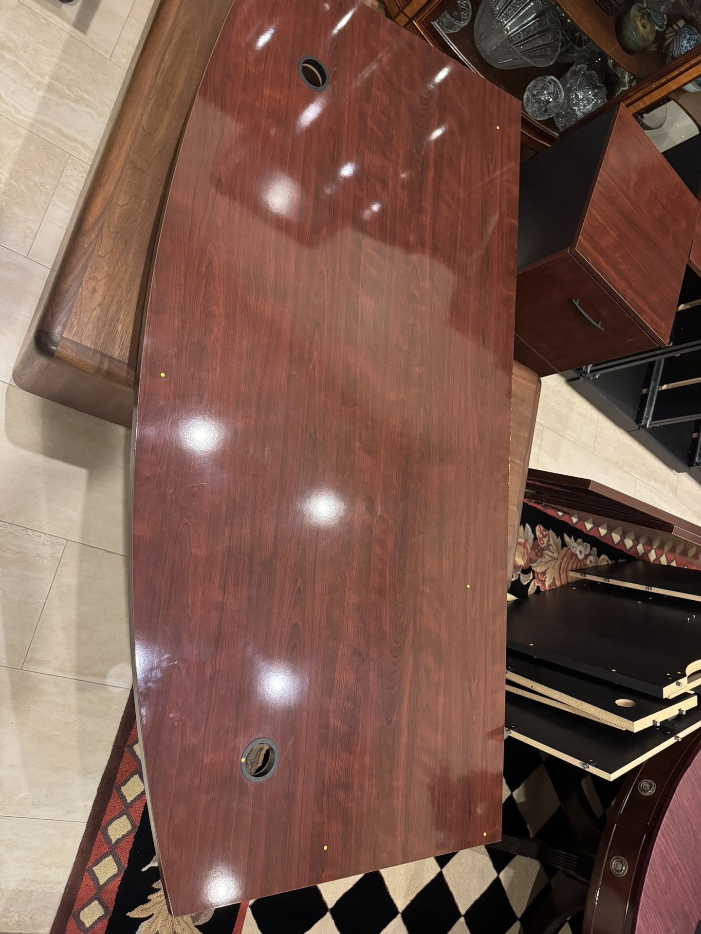 Large Desk With Return