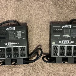 Two Elation Professional DP-DMX20L 4 Channel DMX Power Pack $85 firm