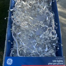 100 Lights Glitter Garland