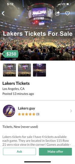Scam scam lakers tickets