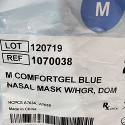 Respironics M CofortGel CPAP Nasal Mask With Headgear