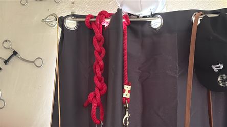 Red horse lead rope