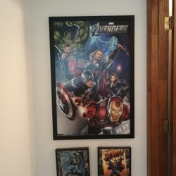 Avengers Posters 2013 Superman And Batman Hardframe