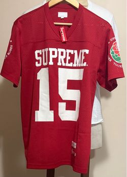 Supreme rose bowl football jersey shirt size large NEW
