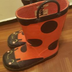 Carters Ladybug Rain Boot Size 11