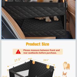 Large dog car seat black