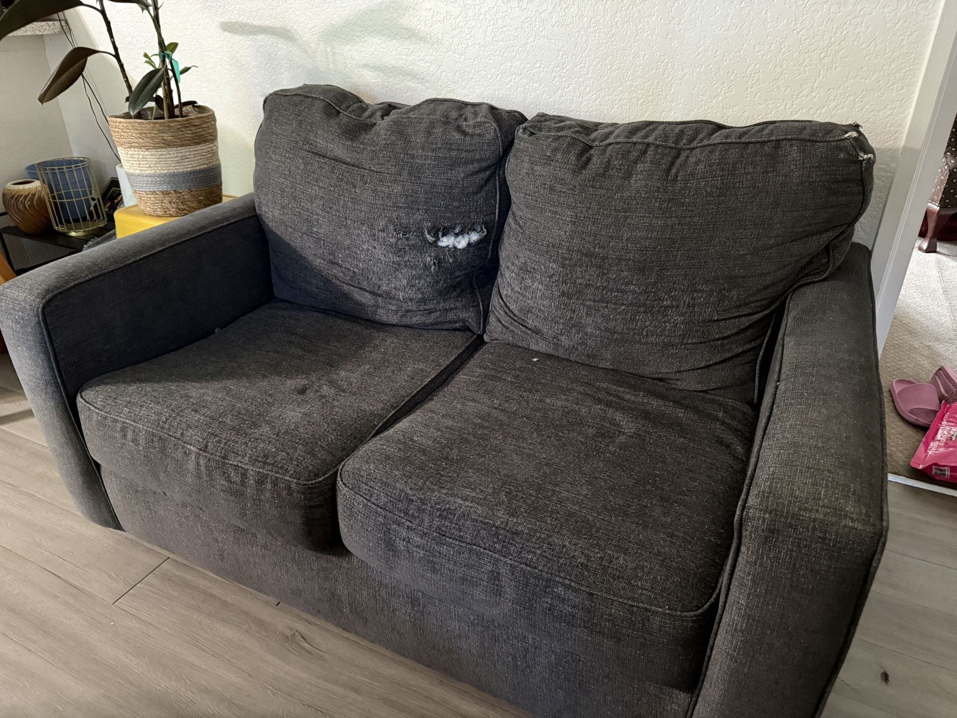 Grey Loveseat