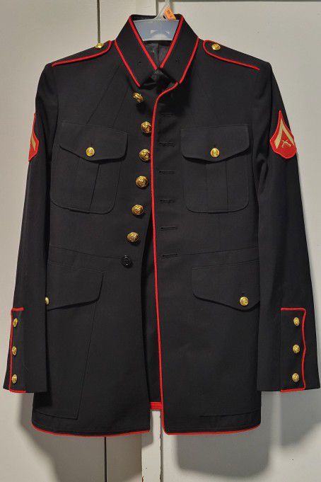 USMC US Marine Corps Corporal CPL Dress Uniform Jackets Authentic