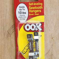 3 Ook Self-leveling Sawtooth Hangers (Holds Upt To 10 Lbs)