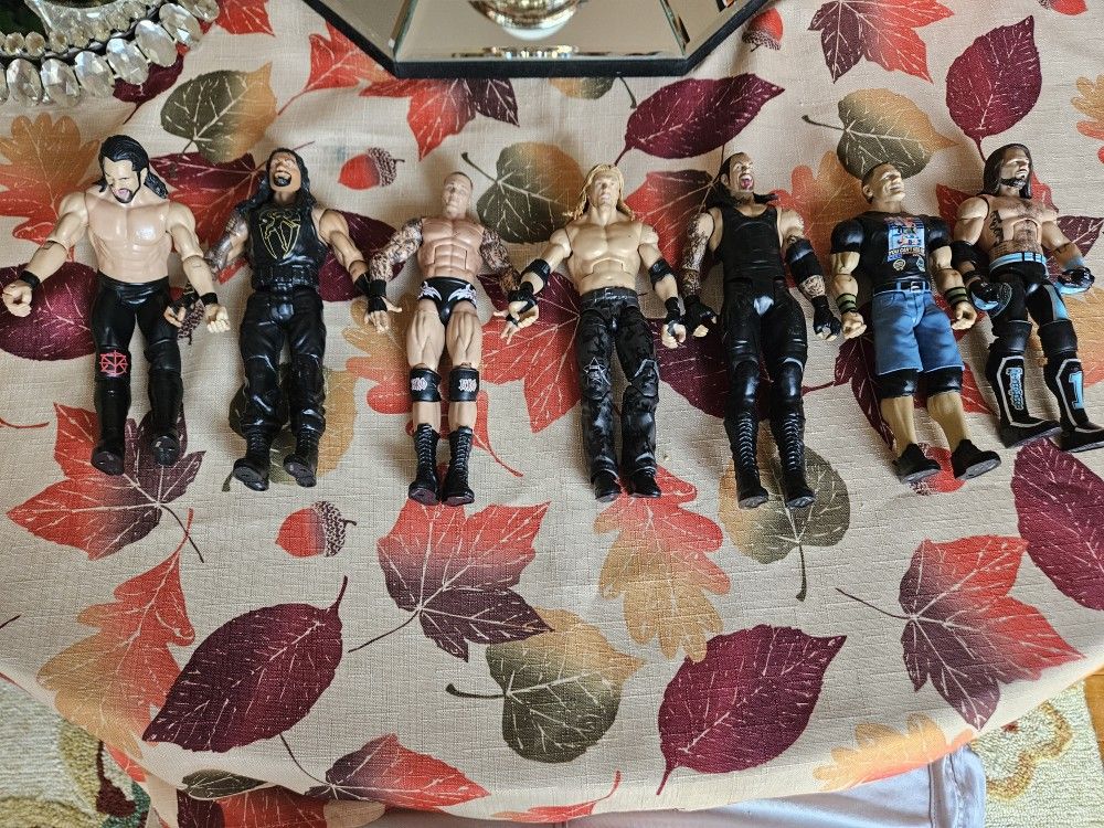 WWE Action Figure Lot – 7 Superstars- classics