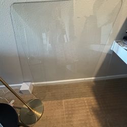 Glass chair mat.  $50 used Rancho Bernardo