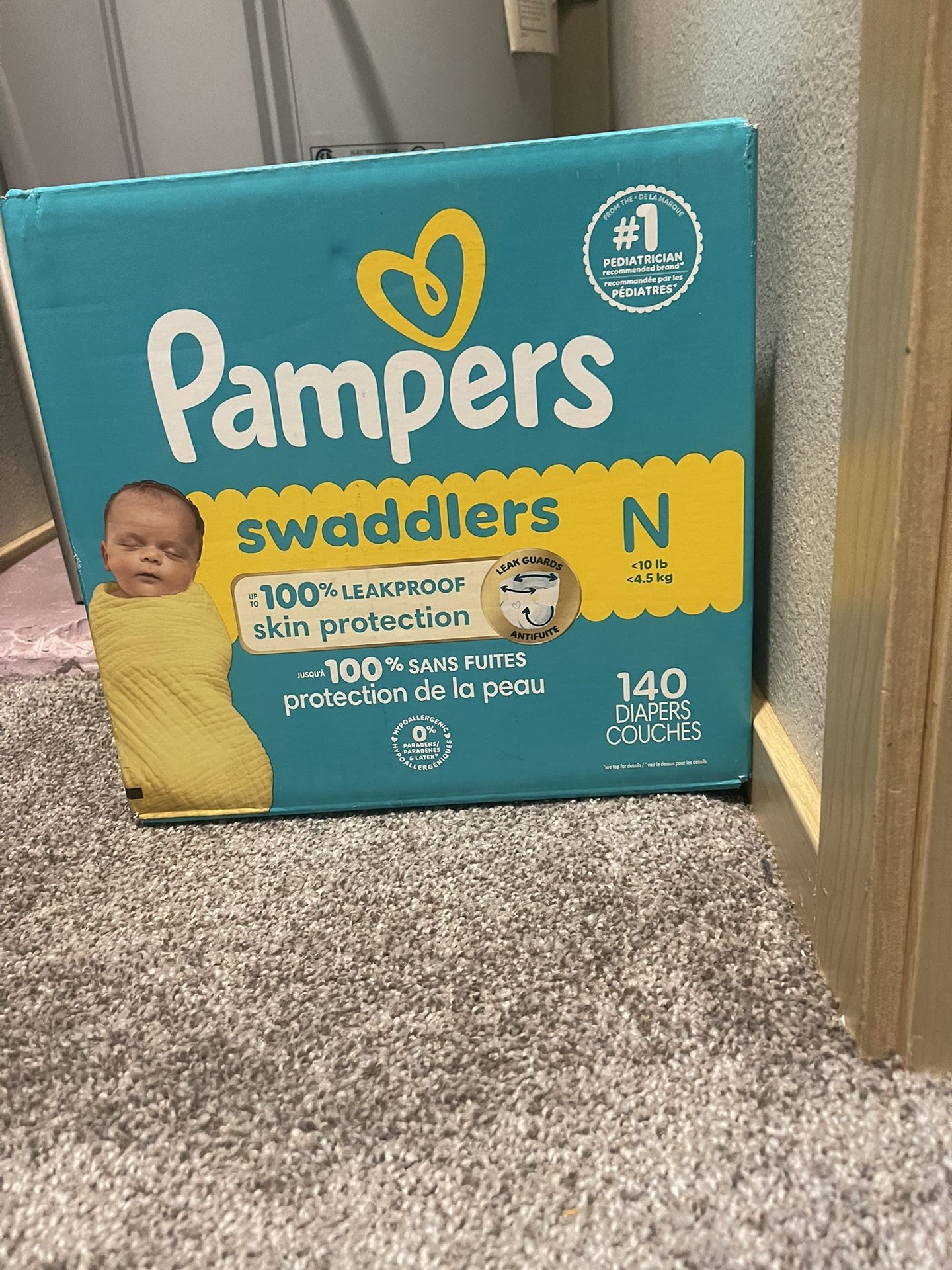 New Box Of Newborn Diapers