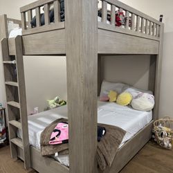 Restoration Hardware Bunk Bed + Matching Dresser