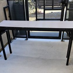 2 heavy duty folding tables $18 For Both